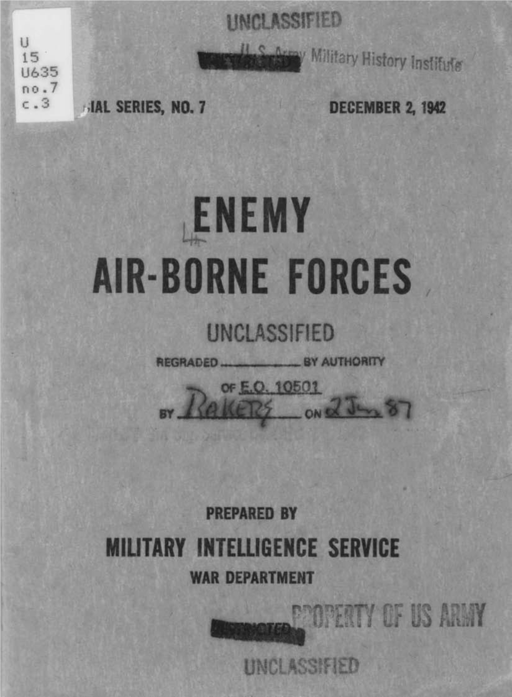 Enemy Airborne Forces