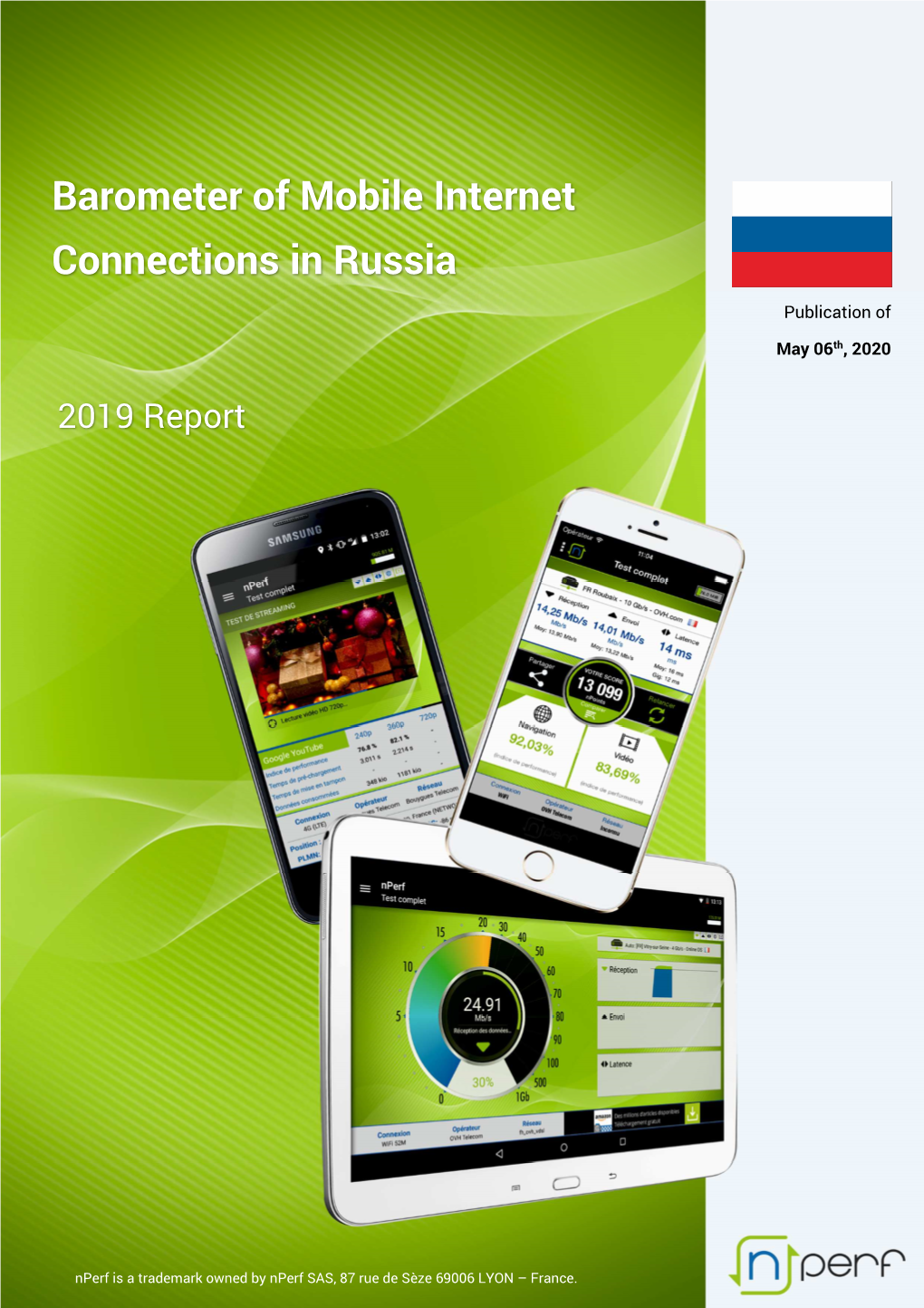 Barometer of Mobile Internet Connections in Russia Publication of Th May 06 , 2020