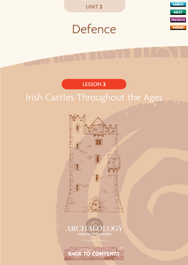 Castles Throughout the Ages LESSON 2 Irish Castles Throughout the Ages