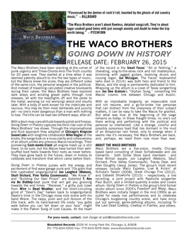 The Waco Brothers Aren’T About Flawless, Detailed Songcraft