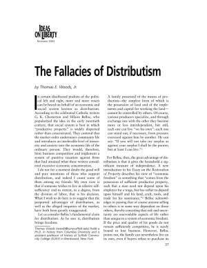 The Fallacies of Distributism