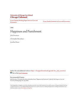 Happiness and Punishment John Bronsteen