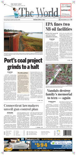 Port's Coal Project Grinds to a Halt
