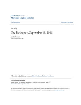 The Parthenon, September 15, 2015
