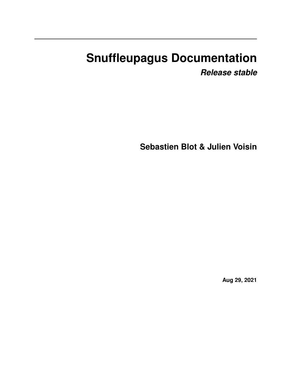 Snuffleupagus Documentation