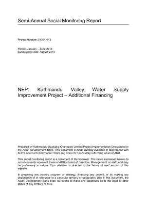 34304-043: Kathmandu Valley Water Supply Improvement Project