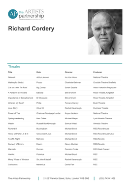 Richard Cordery