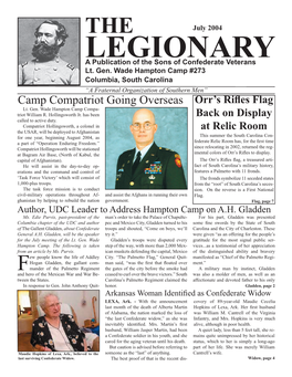 LEGIONARY a Publication of the Sons of Confederate Veterans Lt