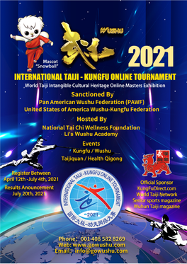 2021 Internacional Taiji Kungfu Torneo En Línea