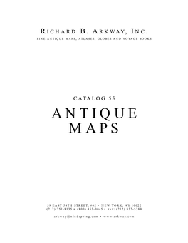 Antique Maps, Atlases, Globes and Voyage Books