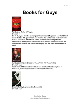 Books for Guys
