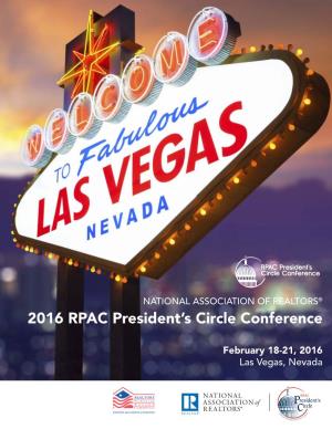 2016 RPAC President's Circle Conference