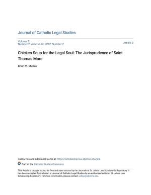 Chicken Soup for the Legal Soul: the Jurisprudence of Saint Thomas More