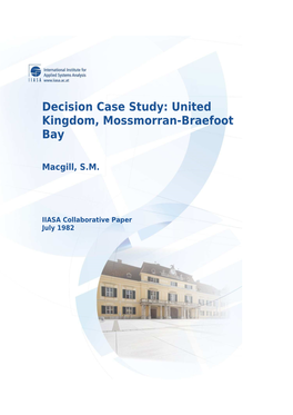 Decision Case Study: United Kingdom, Mossmorran-Braefoot Bay