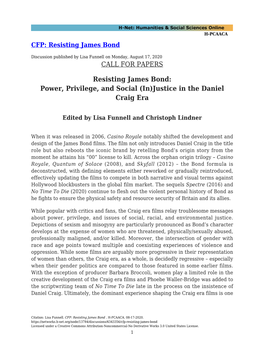 Power, Privilege, and Social (In)Justice in the Daniel Craig Era