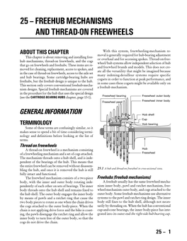 Freehub Mechanisms and Thread-On Freewheels