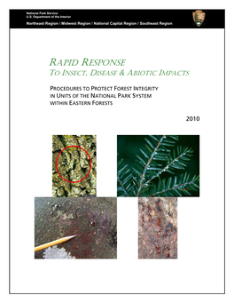 Forest Insect and Disease Rapid Response Plan
