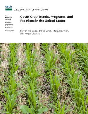 Cover Crop Trends, Programs, and Service
