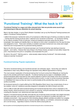 'Functional Training': What the Heck Is It? — PT Direct