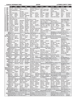 Sunday Morning Grid 3/22/20 Latimes.Com/Tv Times