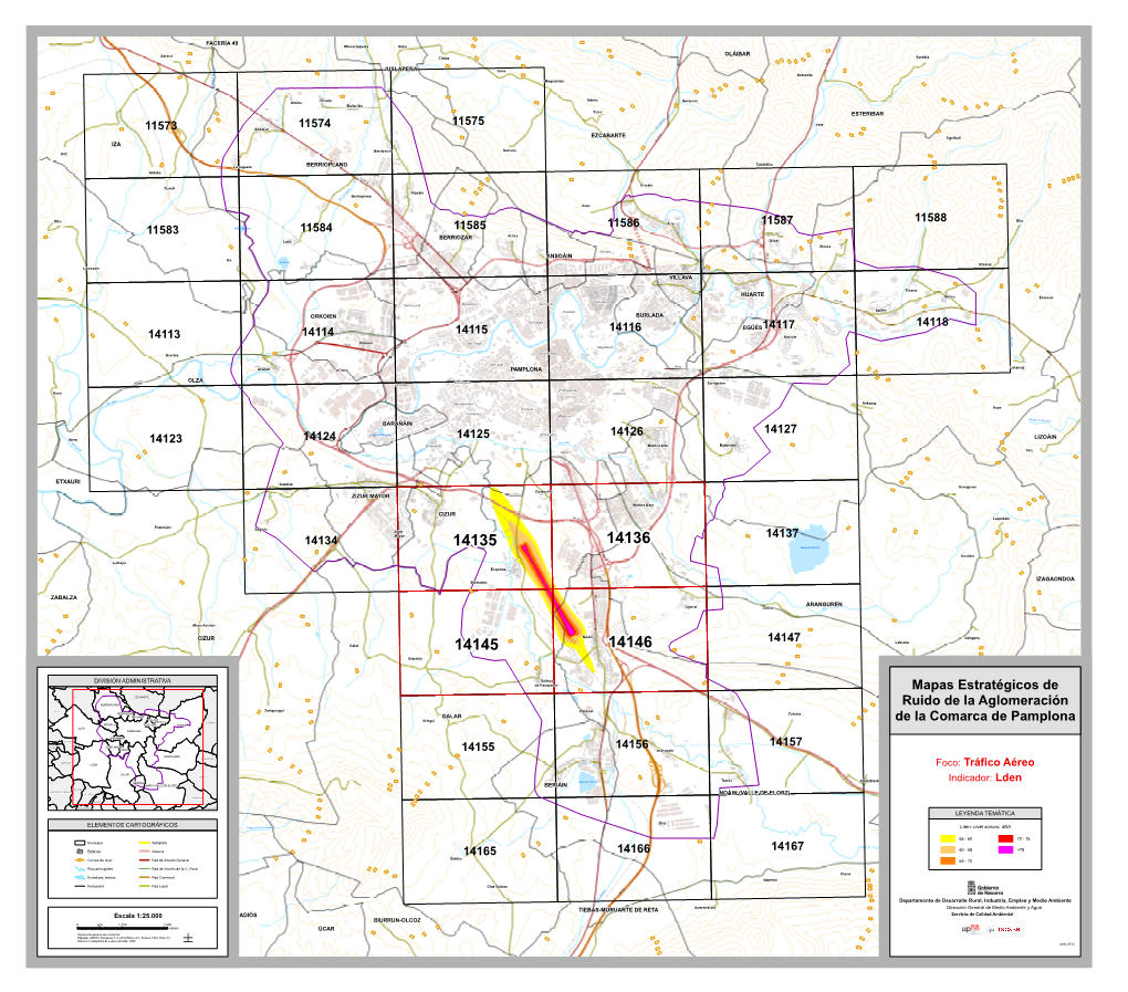 Mapas Estratégicos De Ruido De La Aglomeración De La Comarca De Pamplona