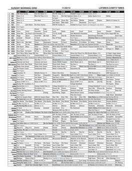 Sunday Morning Grid 11/30/14 Latimes.Com/Tv Times