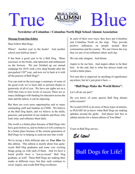 True Blue Issue #20 2020 Winter Edition
