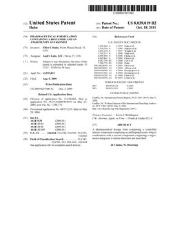 (12) United States Patent (10) Patent No.: US 8,039,019 B2 Hahn (45) Date of Patent: Oct