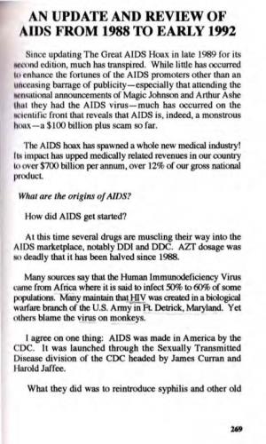 An Update and Review of Aids from 1988 to Early 1992