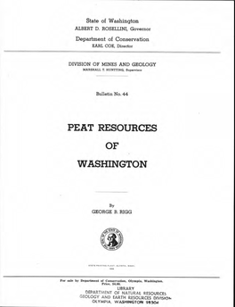Peat Resources of Washington