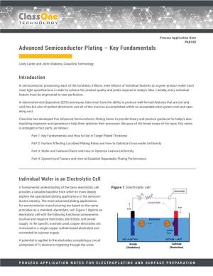Advanced Semiconductor Plating – Key Fundamentals