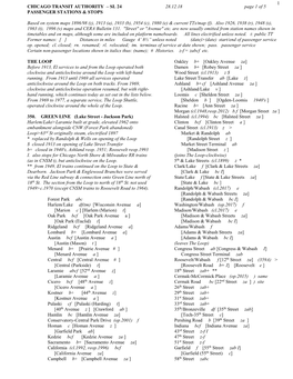 1 CHICAGO TRANSIT AUTHORITY – SL 24 28.12.18 Page 1 of 5 PASSENGER STATIONS & STOPS