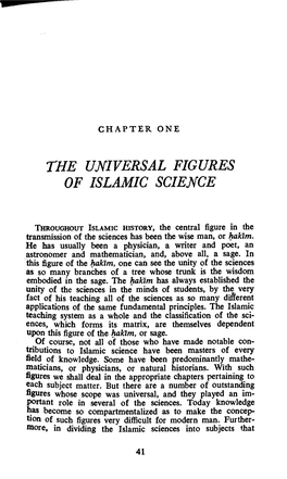 The Universal Figures of Islamic Science