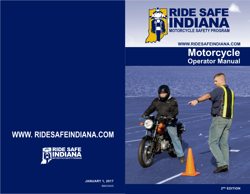 State of Indiana Motorcycle Operators Manual