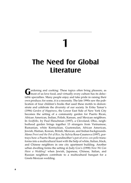The Need for Global Literature