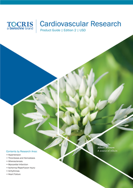 Cardiovascular Research Product Guide | Edition 2 | USD