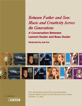 Between Father and Son: Music and Creativity Across the Generations a Conversation Between Lamont Dozier and Beau Dozier