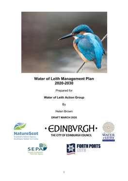 Water of Leith Management Plan 2020-2030
