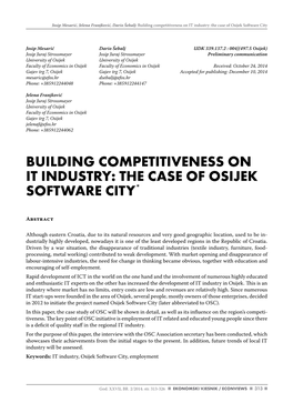 The Case of Osijek Software City