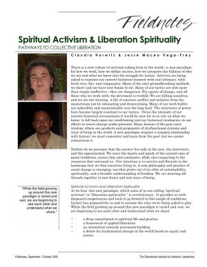 Spiritual Activism & Liberation Spirituality