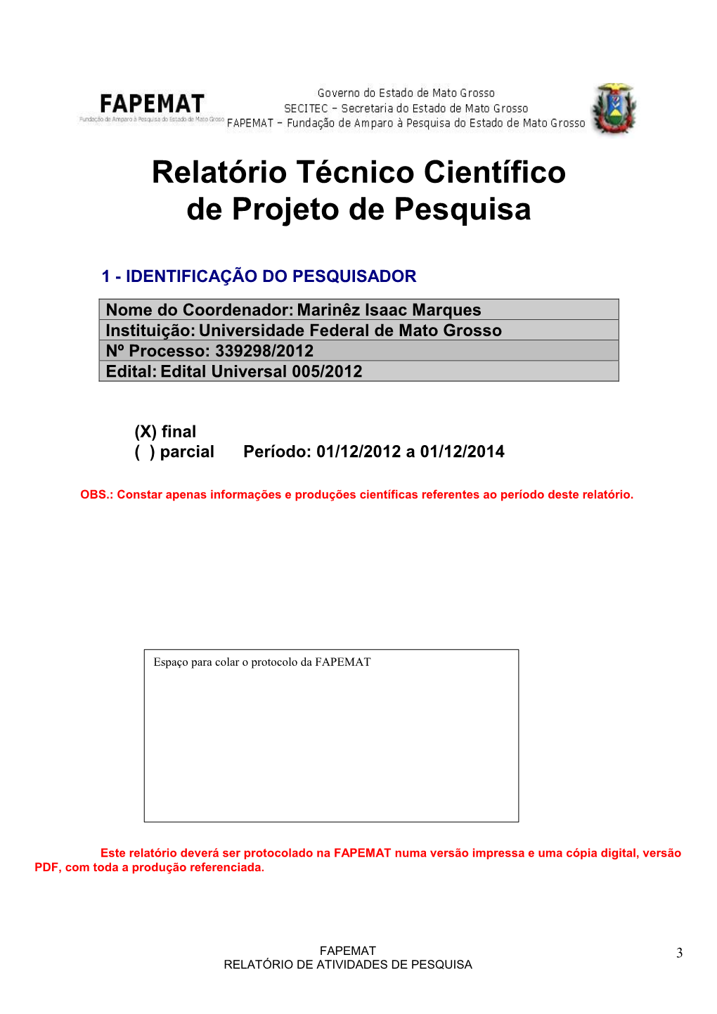 Relatório Técnico Científico De Projeto De Pesquisa Docslib 3733