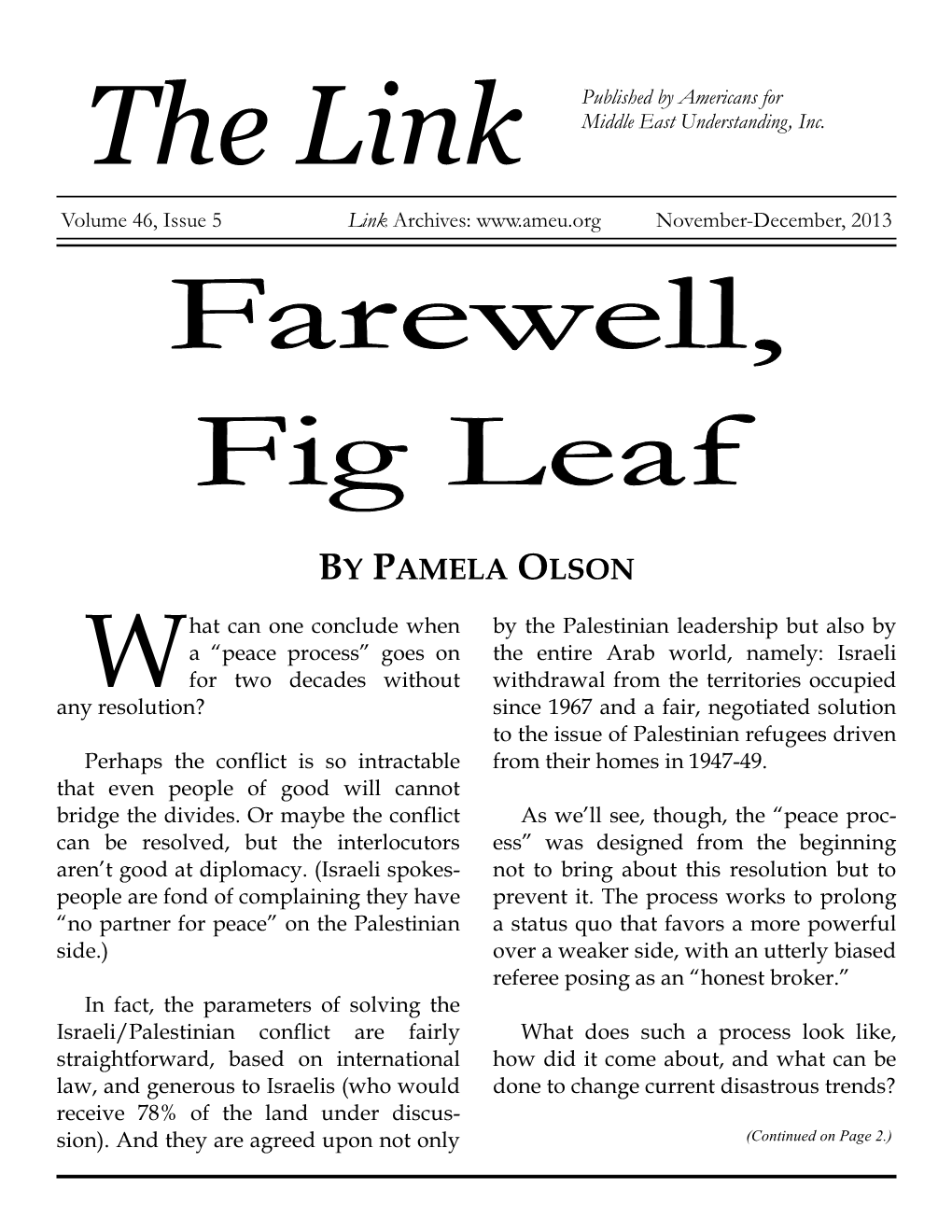 Farewell, Fig Leaf