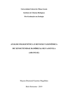 Zoologia. Mayara Drumond Faustino Magalhães. Mestrado.Pdf