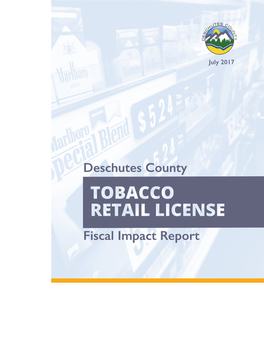 Fiscal Impact Report Deschutes County