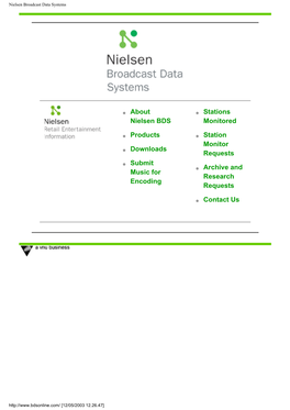 Nielsen Broadcast Data Systems