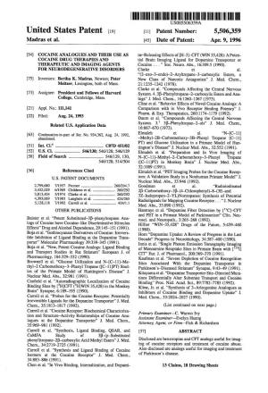 III IIII US005506359A United States Patent 19 11 Patent Number: 5,506,359 Madras Et Al