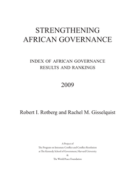 Strengthening African Governance