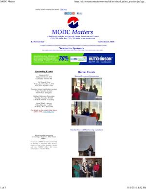 MODC Matters