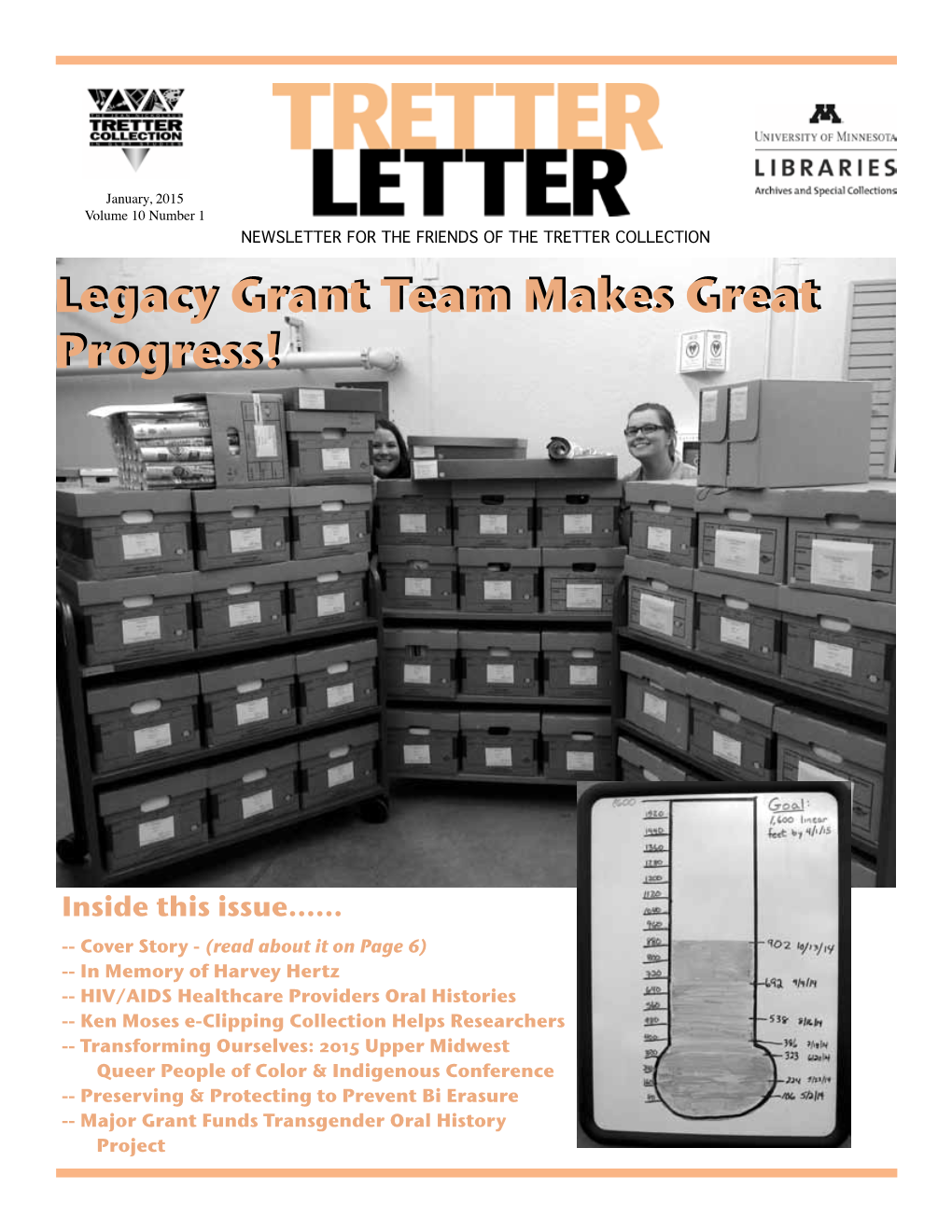 Legacy Grant Team Makes Great Progress!