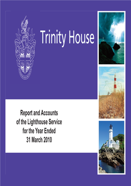 Report and Accounts of the Lighthouse Service for the Year Ended 31 March 2010